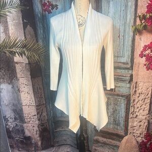 Kenar cream cardigan, size medium , fair condition